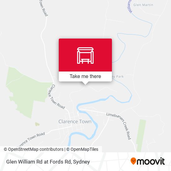 Glen William Rd at Fords Rd map