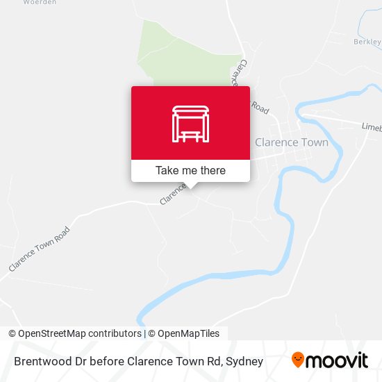 Brentwood Dr before Clarence Town Rd map