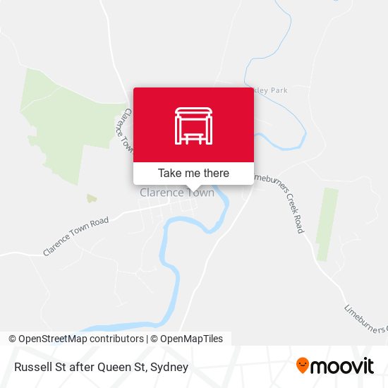Russell St after Queen St map