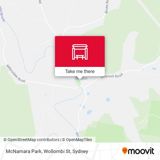McNamara Park, Wollombi St map