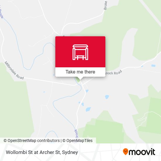 Wollombi St at Archer St map