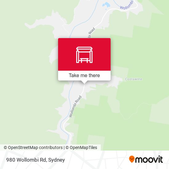 980 Wollombi Rd map