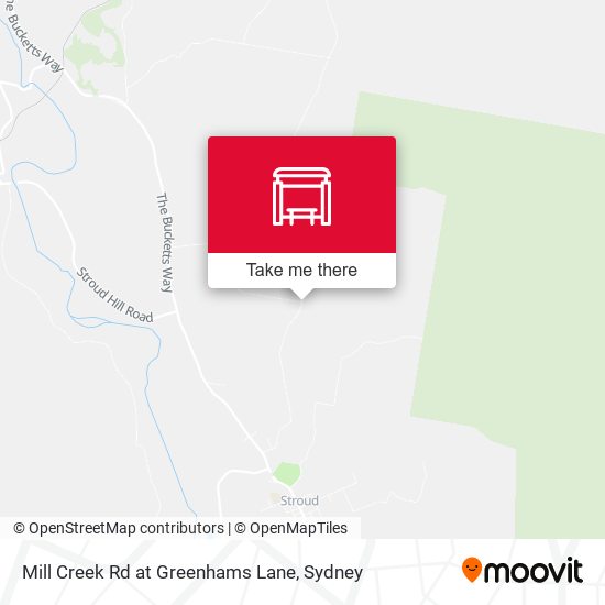 Mill Creek Rd at Greenhams Lane map