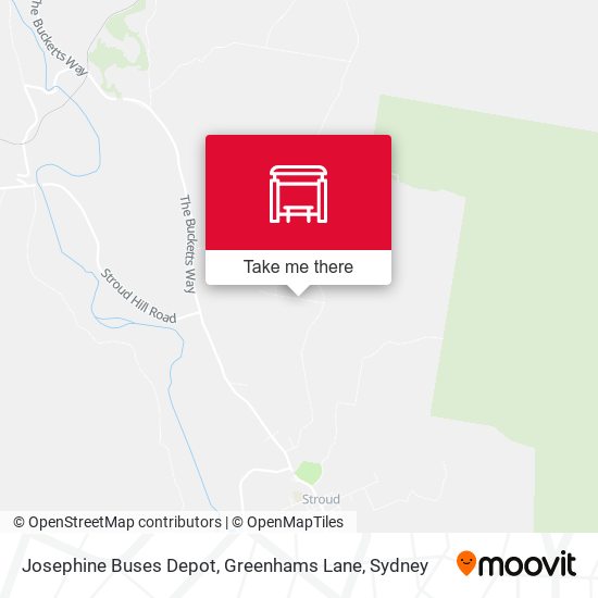 Josephine Buses Depot, Greenhams Lane map