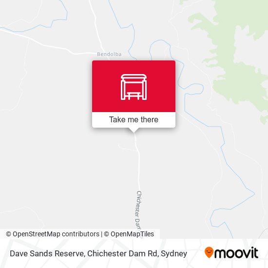 Dave Sands Reserve, Chichester Dam Rd map