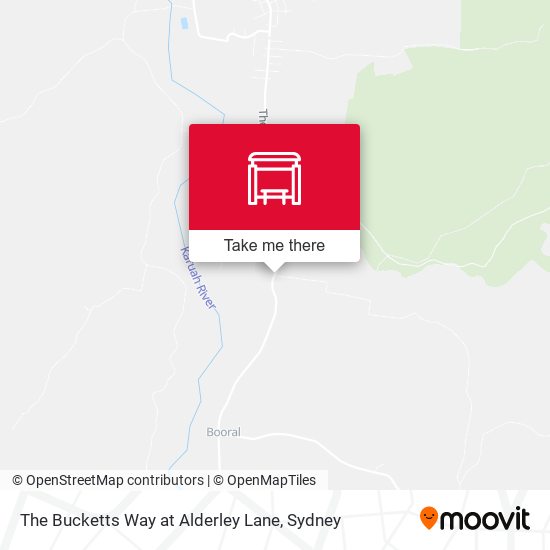 The Bucketts Way at Alderley Lane map