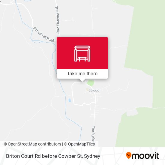 Briton Court Rd before Cowper St map