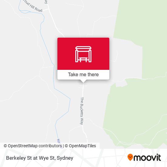 Berkeley St at Wye St map