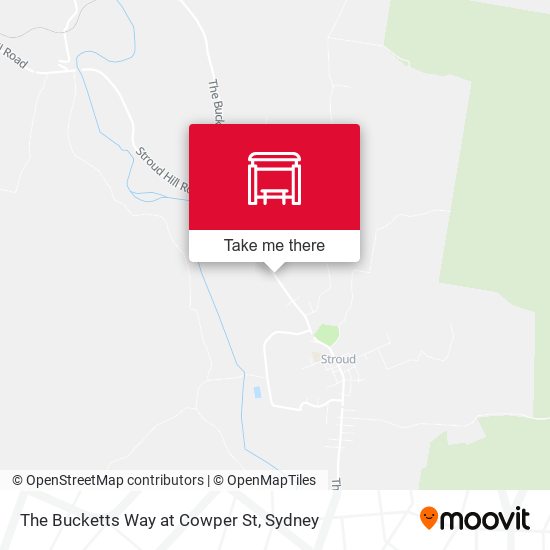 The Bucketts Way at Cowper St map