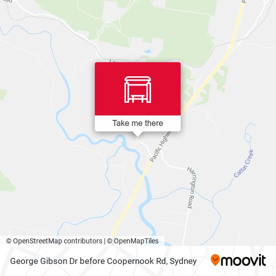 George Gibson Dr before Coopernook Rd map
