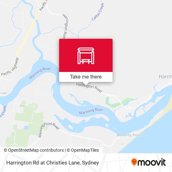 Harrington Rd at Christies Lane map