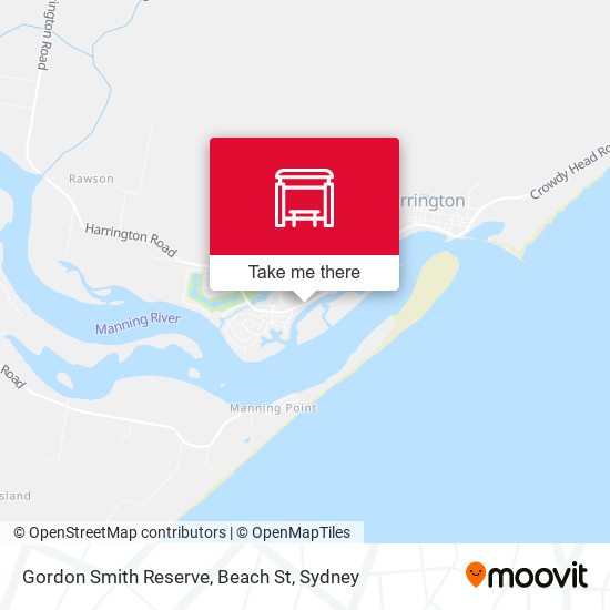 Gordon Smith Reserve, Beach St map