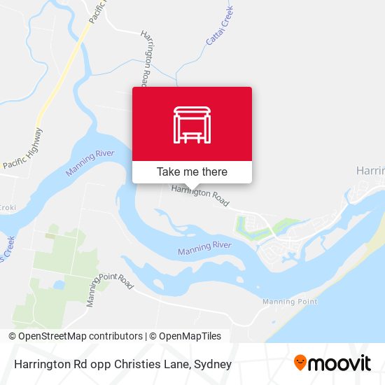 Harrington Rd opp Christies Lane map