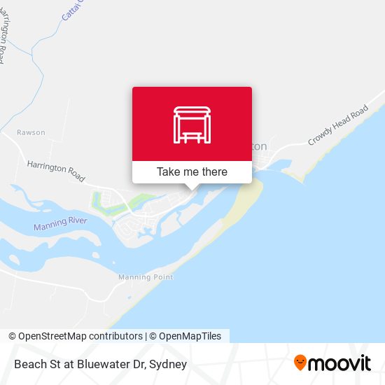 Beach St at Bluewater Dr map