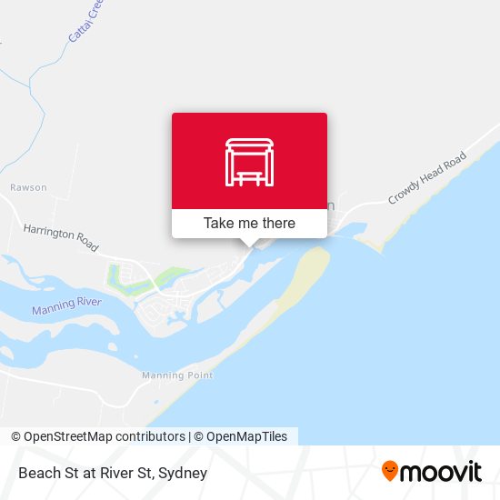 Beach St at River St map
