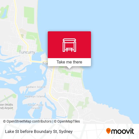 Lake St before Boundary St map
