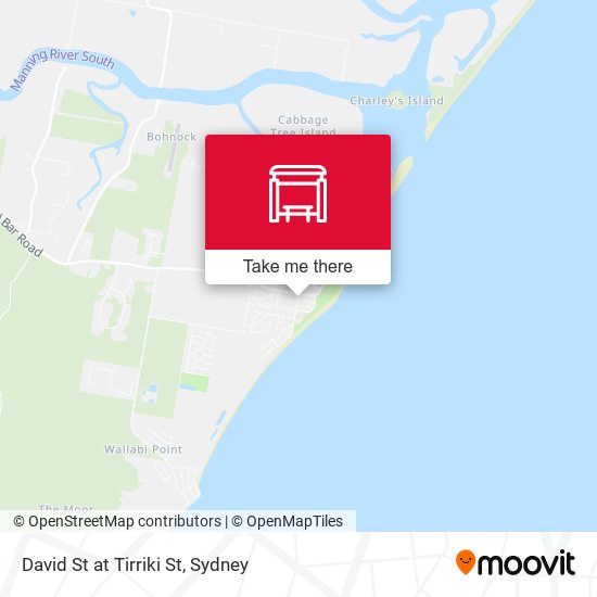 David St at Tirriki St map
