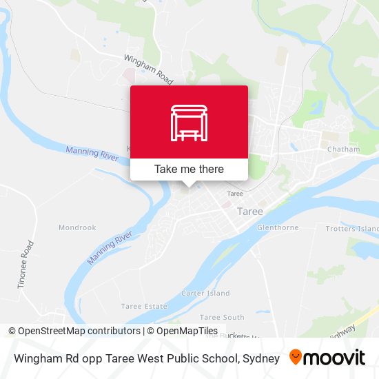 Wingham Rd opp Taree West Public School map