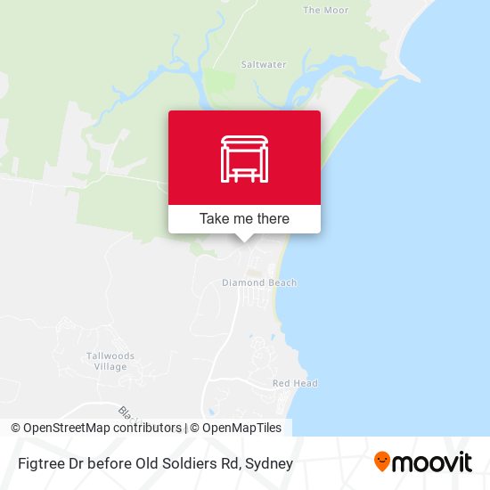 Figtree Dr before Old Soldiers Rd map