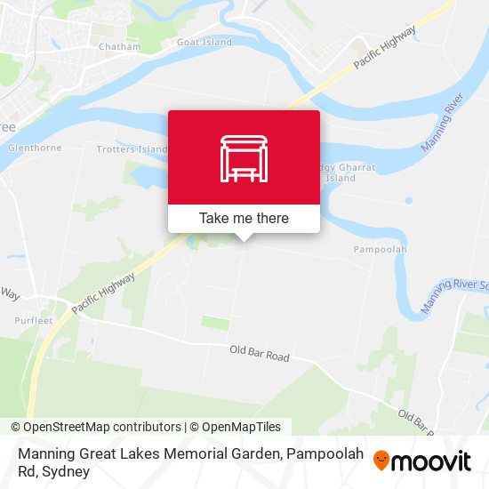 Manning Great Lakes Memorial Garden, Pampoolah Rd map