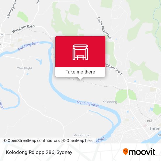 Kolodong Rd opp 286 map