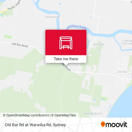 Old Bar Rd at Warwiba Rd map