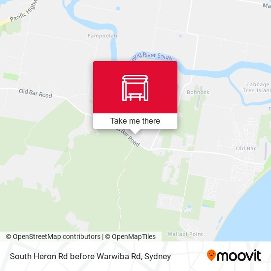 South Heron Rd before Warwiba Rd map