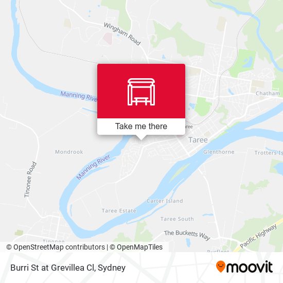 Burri St at Grevillea Cl map