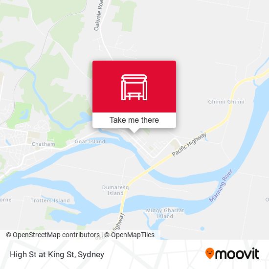 High St at King St map