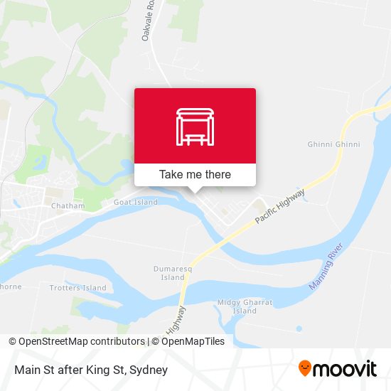 Main St after King St map