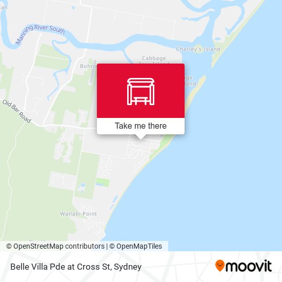 Belle Villa Pde at Cross St map