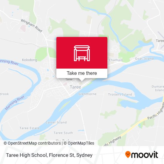 Taree High School, Florence St map