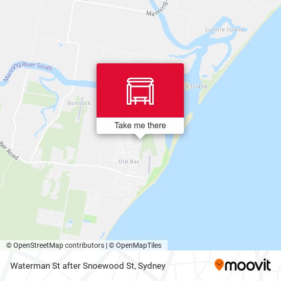 Waterman St after Snoewood St map