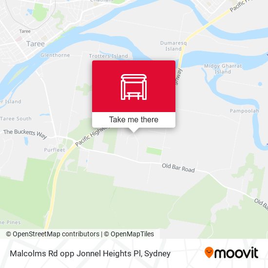 Malcolms Rd opp Jonnel Heights Pl map