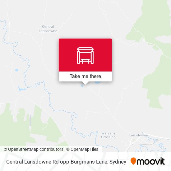 Central Lansdowne Rd opp Burgmans Lane map
