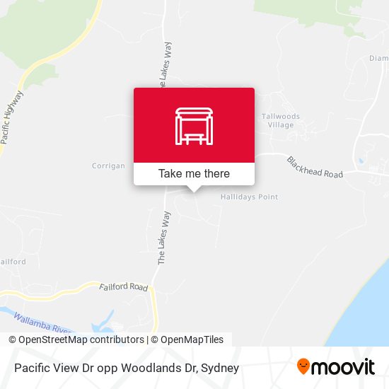 Pacific View Dr opp Woodlands Dr map
