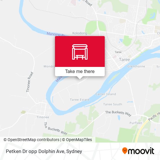 Petken Dr opp Dolphin Ave map