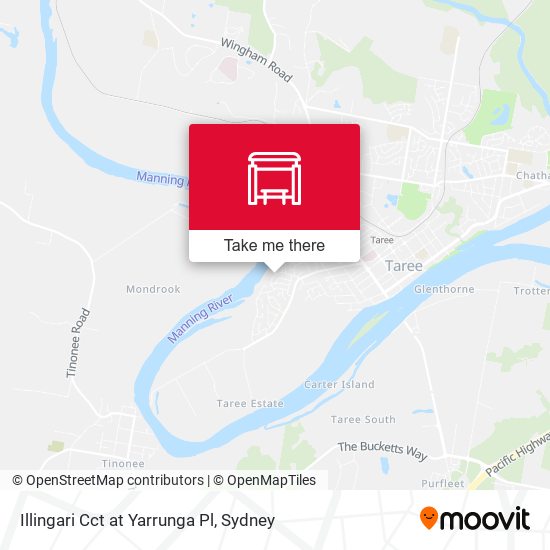 Illingari Cct at Yarrunga Pl map