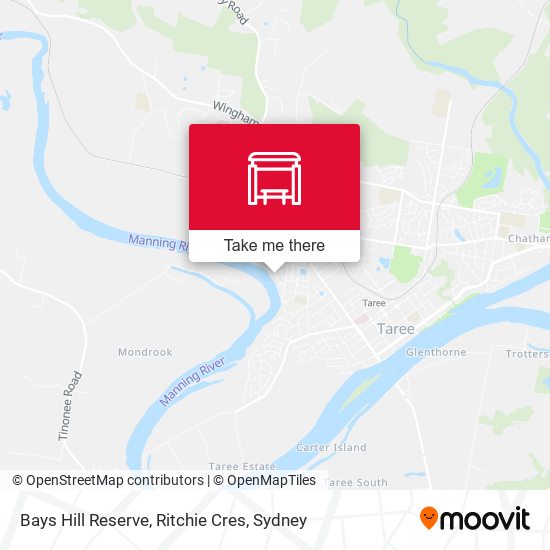 Bays Hill Reserve, Ritchie Cres map