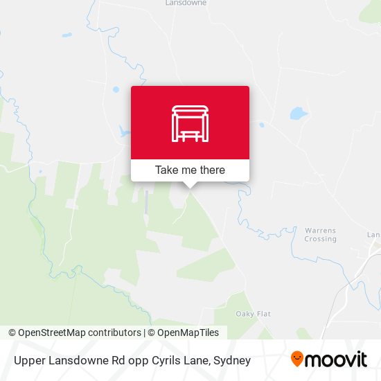 Upper Lansdowne Rd opp Cyrils Lane map