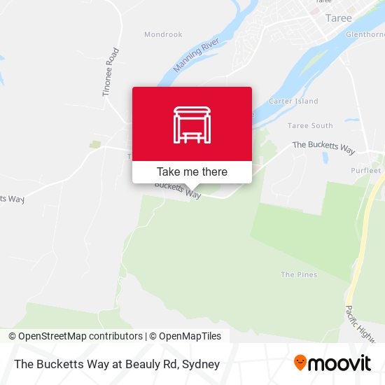 The Bucketts Way at Beauly Rd map