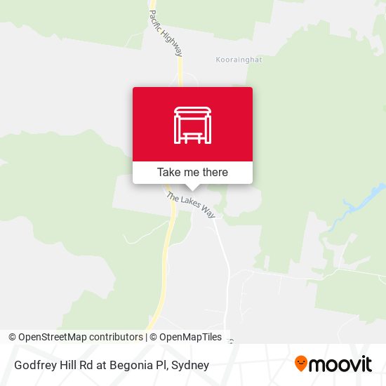 Godfrey Hill Rd at Begonia Pl map