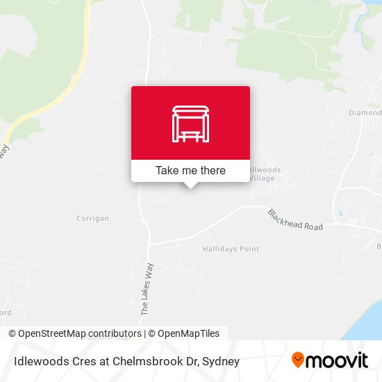 Idlewoods Cres at Chelmsbrook Dr map