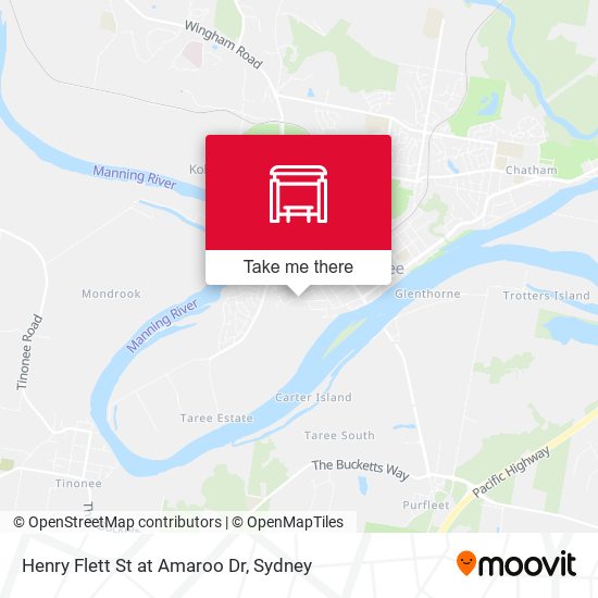 Henry Flett St at Amaroo Dr map