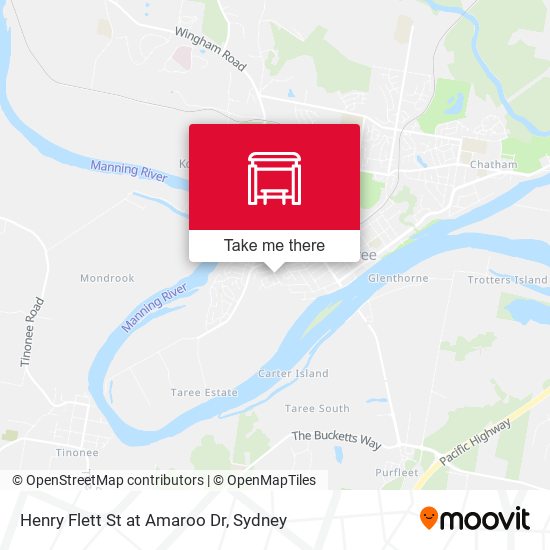 Henry Flett St at Amaroo Dr map