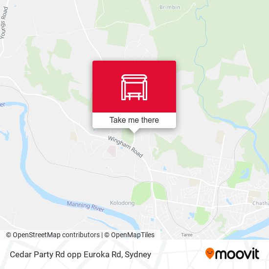 Cedar Party Rd opp Euroka Rd map
