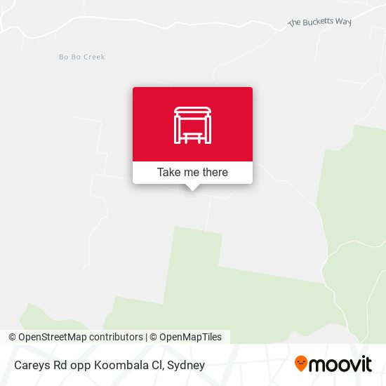 Careys Rd opp Koombala Cl map