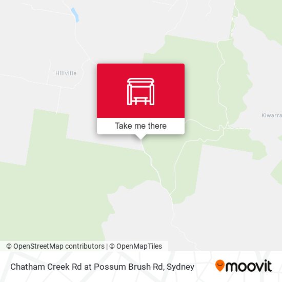 Chatham Creek Rd at Possum Brush Rd map