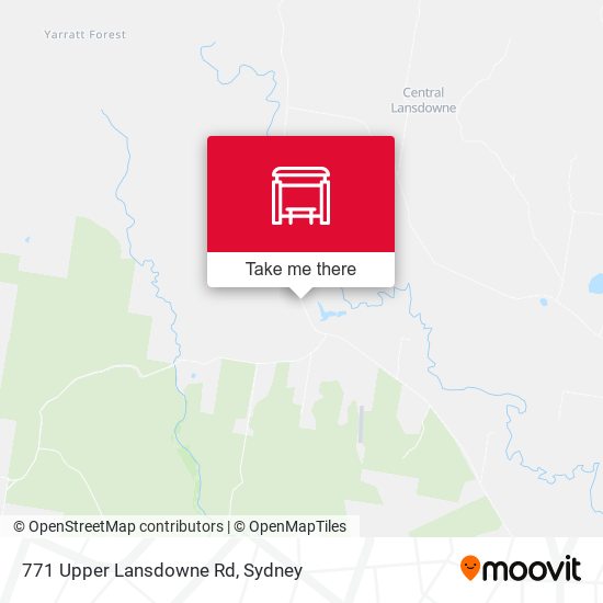 771 Upper Lansdowne Rd map