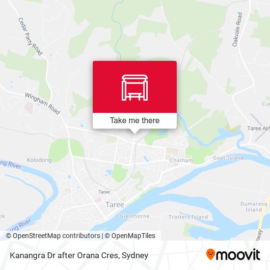 Kanangra Dr after Orana Cres map
